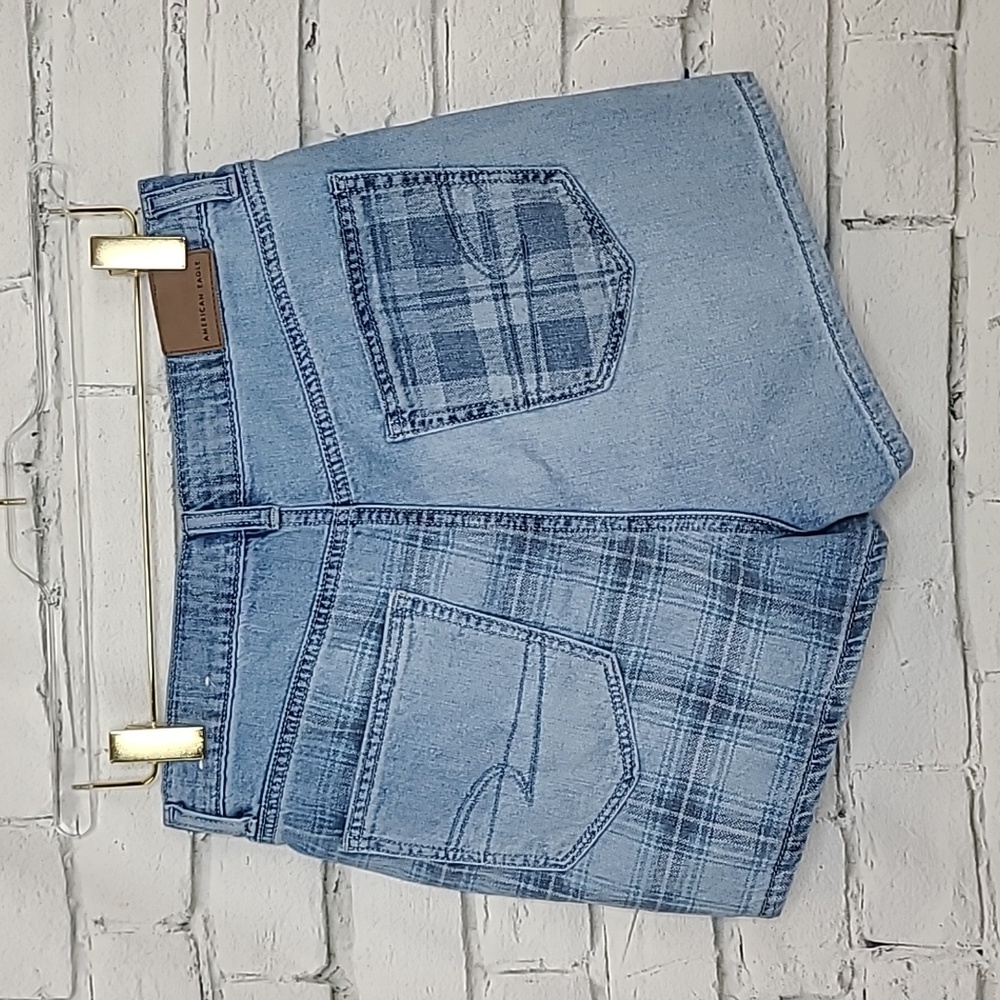 Ae Stretch Plaid Patchwork Crossover Highest Rise… - image 6